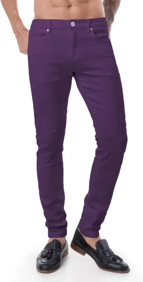 ABSECAI Mens Jeans Pants Skinny Slim Fit Comfy Fashion Denim Stretch Fit