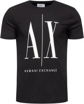 A|X ARMANI EXCHANGE mens Icon Graphic T-shirt T Shirt, Black, Large US