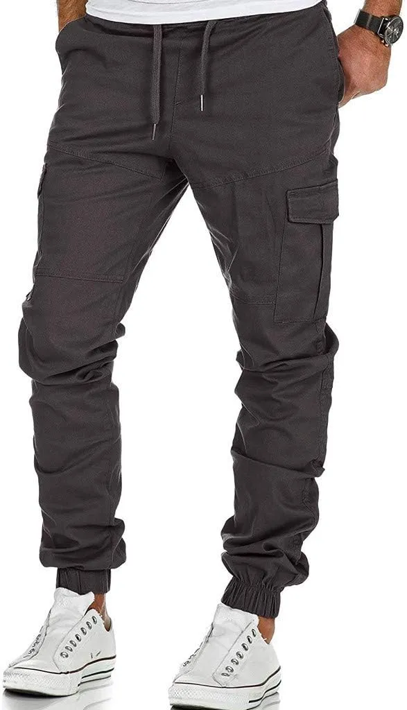 Cargo Pants for Men,Mens Fashion Joggers Sports Pants Cotton Pants Gym Sweatpants Trousers Casual Long Pant