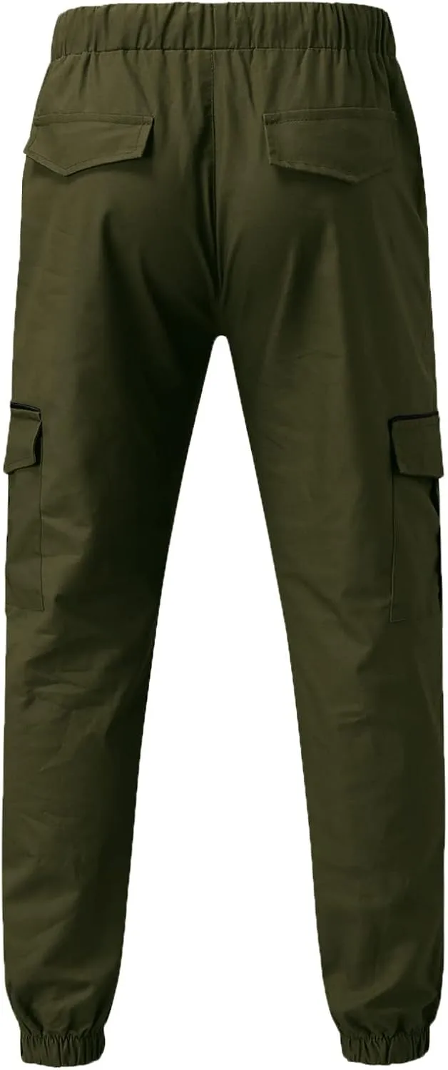 Cargo Pants for Men,Outdoor Tactical Pants Water Resistant Ripstop Pants Lightweight Hiking Work Pants Apparel