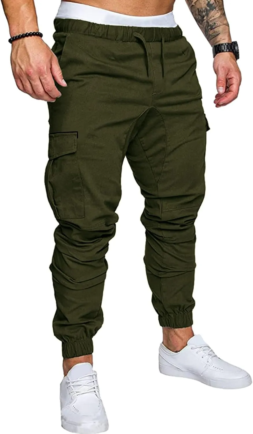Cargo Pants for Men,Outdoor Tactical Pants Water Resistant Ripstop Pants Lightweight Hiking Work Pants Apparel