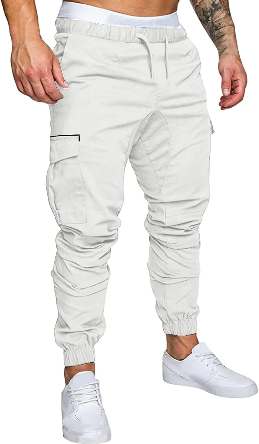 Cargo Pants for Men,Outdoor Tactical Pants Water Resistant Ripstop Pants Lightweight Hiking Work Pants Apparel