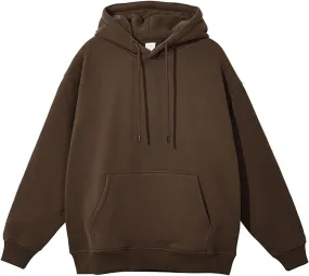 Cathalem Hoodies for Men Oversized Hoodie Wash Plush Cotton Hooded Sweatshirt Vintage Heavyweight Hoodie Men Streetwear