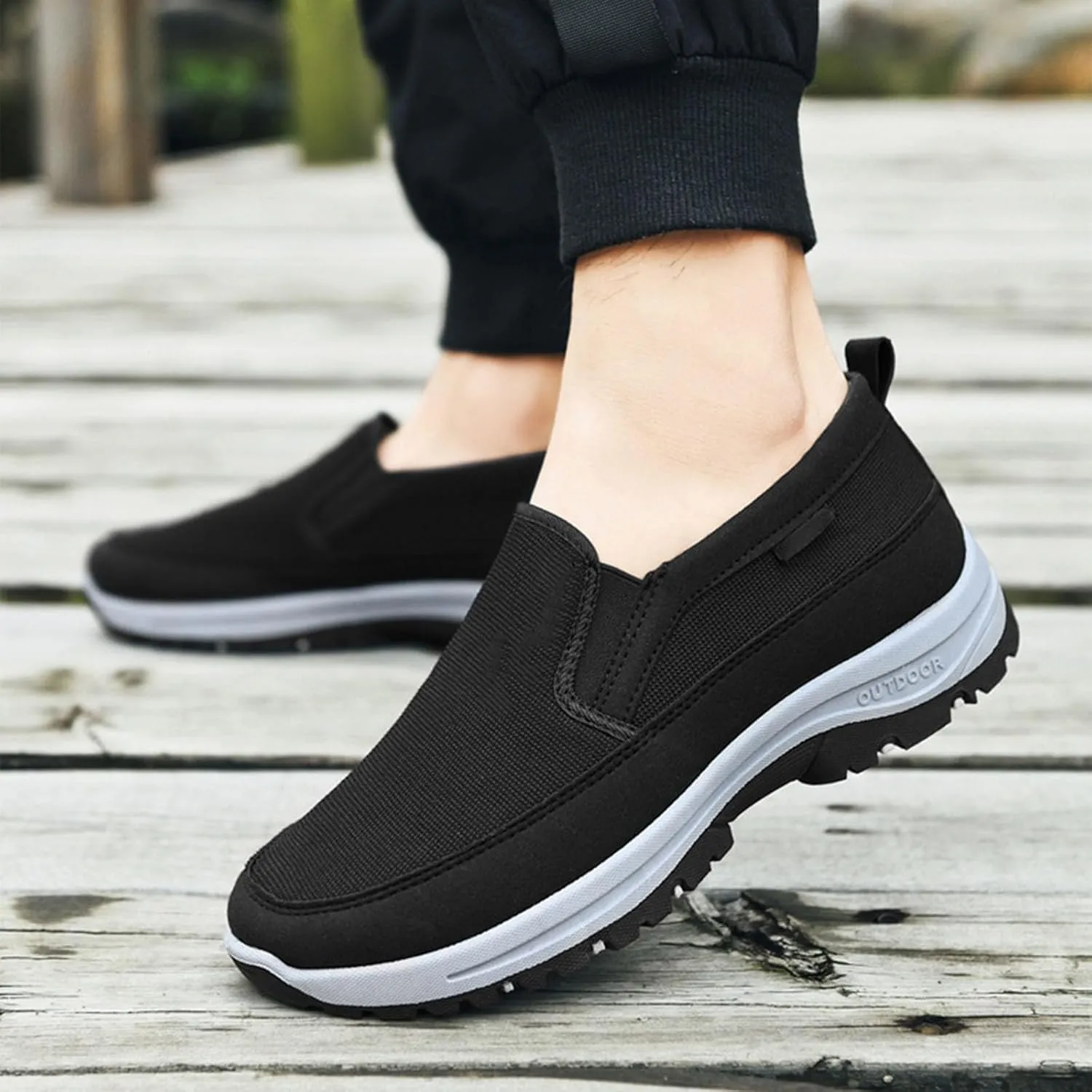 CNA Trop Orthopedic Shoes for Men Slip-On Canvas Loafers CNA Trop Shoes for Men Outdoor Hiking Orthopedic Breathable Walking Loafers