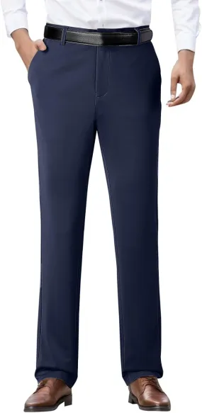 Dress Pants for Men's,Fashion Print Slim Fit Business Work Suit Pants Straight Leg Slacks Suit Trousers