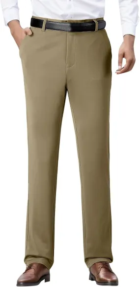 Dress Pants for Men's,Fashion Print Slim Fit Business Work Suit Pants Straight Leg Slacks Suit Trousers