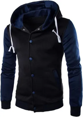 DuDubaby Long Sleeve Hoodie for Men Casual Loose Hooded Long Sleeve Padded Sweatshirt Pullover Big Pockets