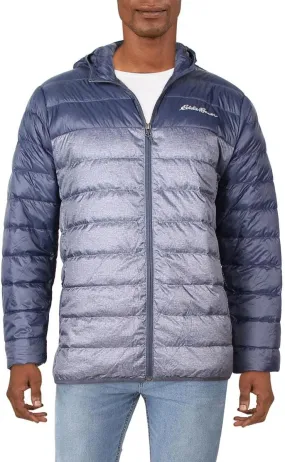 Eddie Bauer Men's Cirruslite Hooded Down Jacket (L, Atlantic)