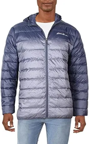 Eddie Bauer Men's Cirruslite Hooded Down Jacket (XL, Atlantic)