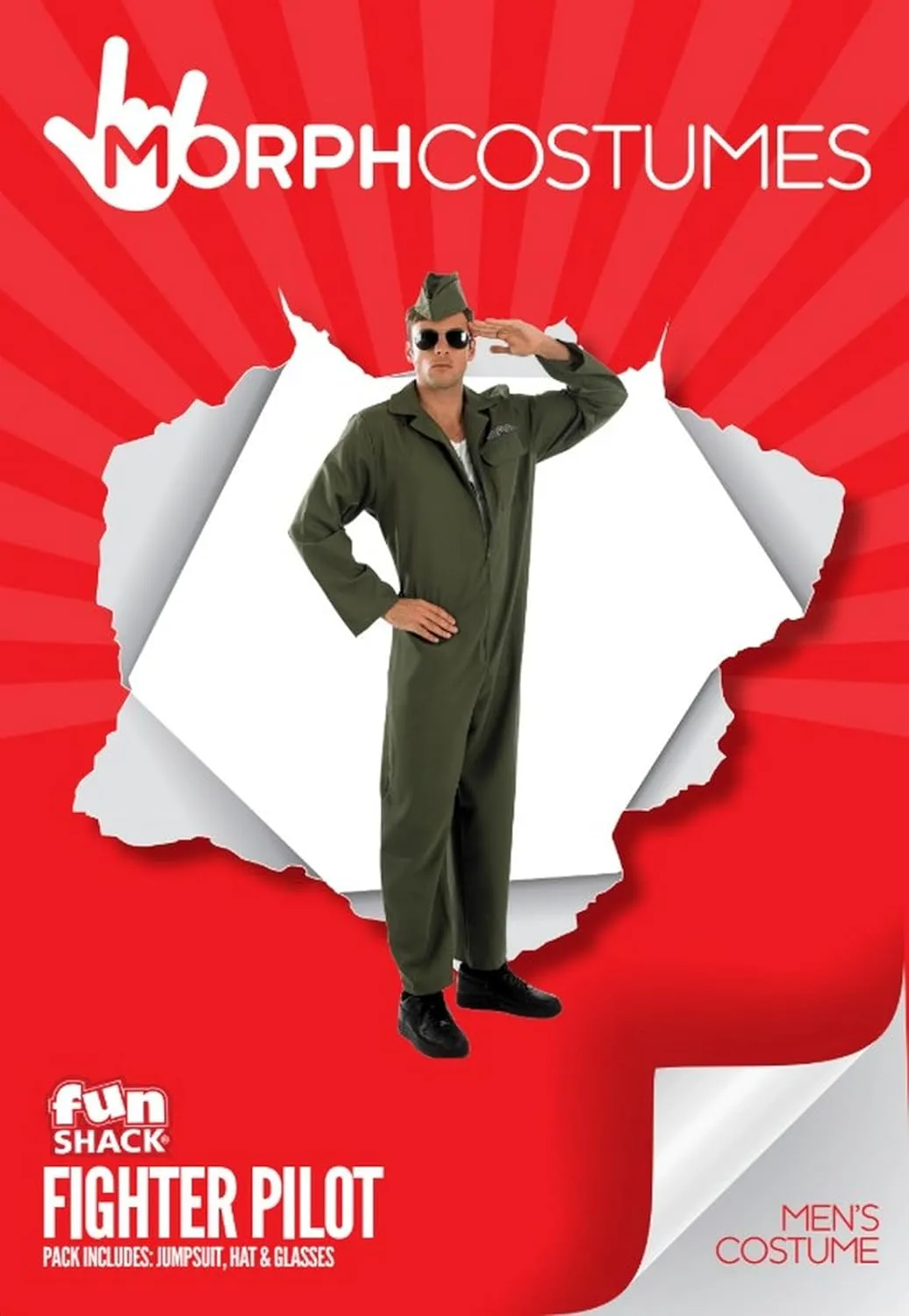 fun shack mens Mens Aviator Flightsuit