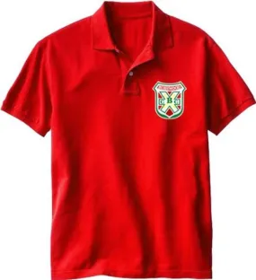 Golf Bushwood Mens Red Polo T-Shirt Tee