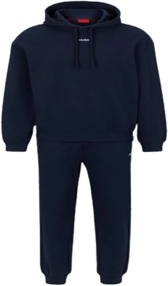 HUGO mens Center Logo Cotton Track Suit