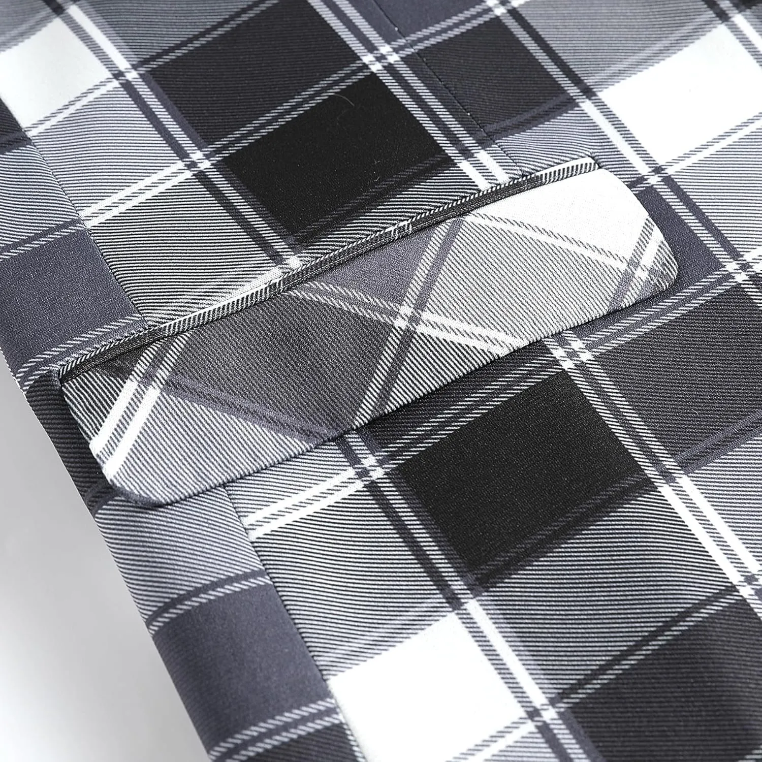 Iynnijoy Mens 2 Piece Slim Fit Suit Casual Plaid Tuxedo Suit for Men Party Wedding Business Dress Suit Set