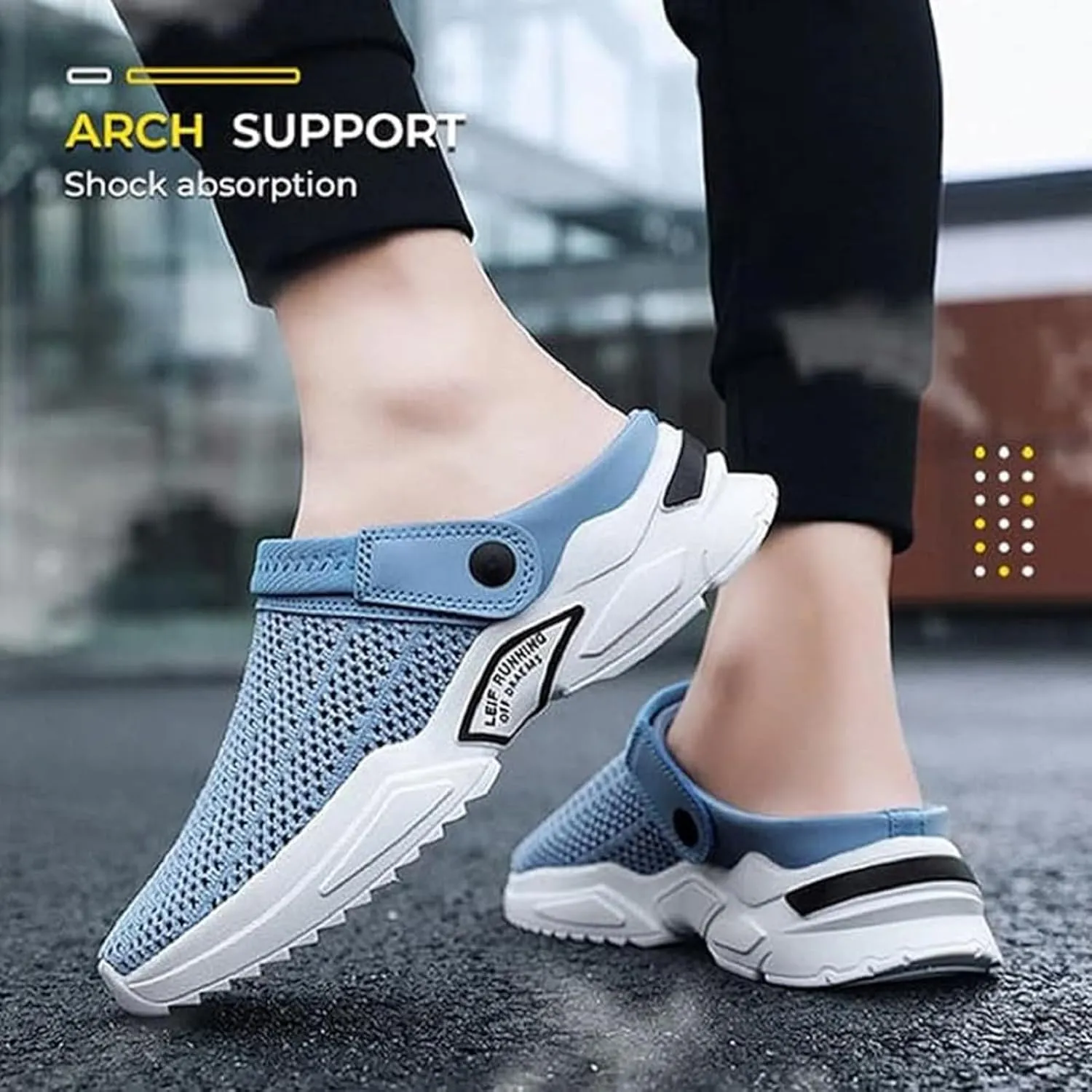 Jerrycherries Orthopedic Shoes, Mens Orthopedic Hollow-Out Summer Sandals, Mesh Shoes Breathable with Arch Support