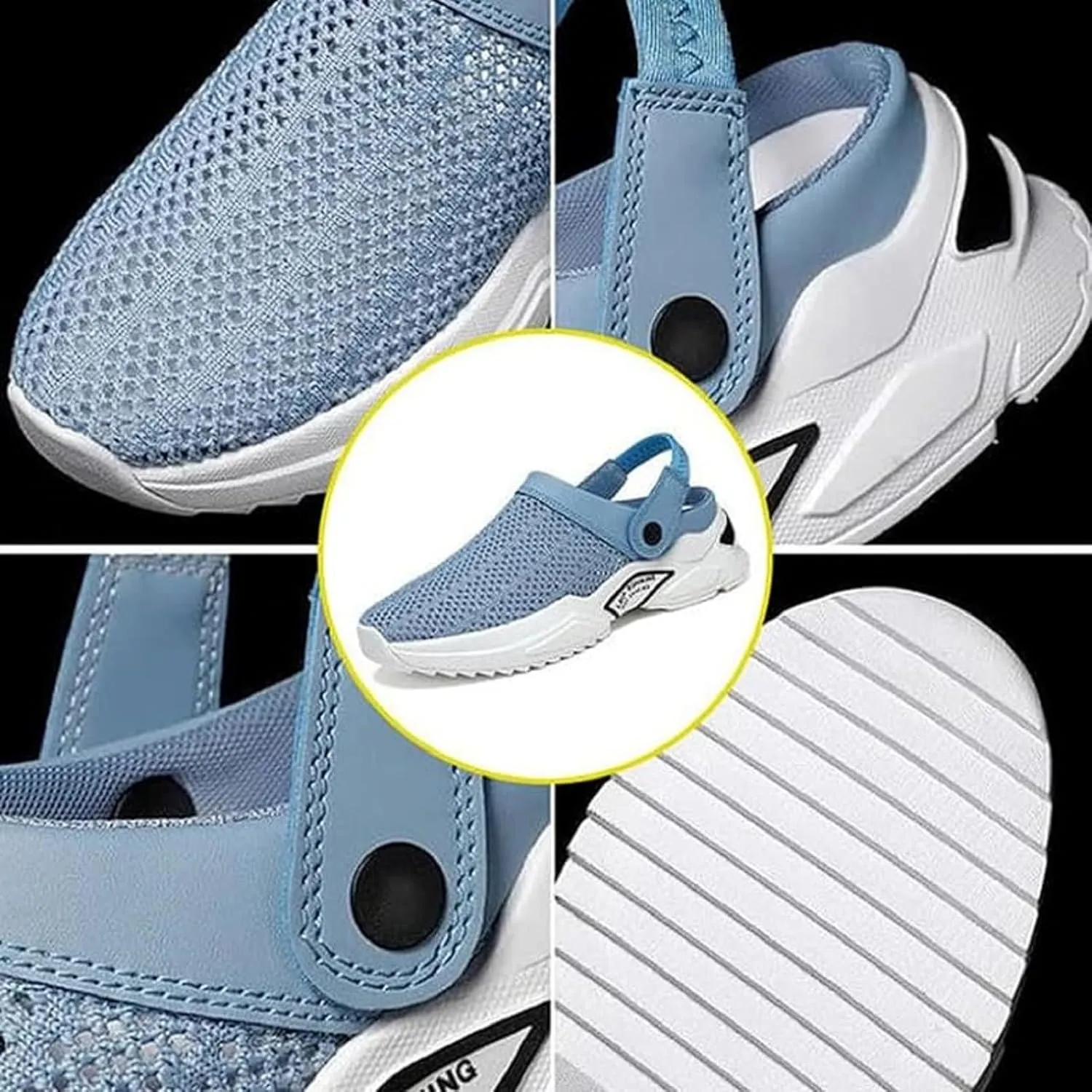 Jerrycherries Orthopedic Shoes, Mens Orthopedic Hollow-Out Summer Sandals, Mesh Shoes Breathable with Arch Support