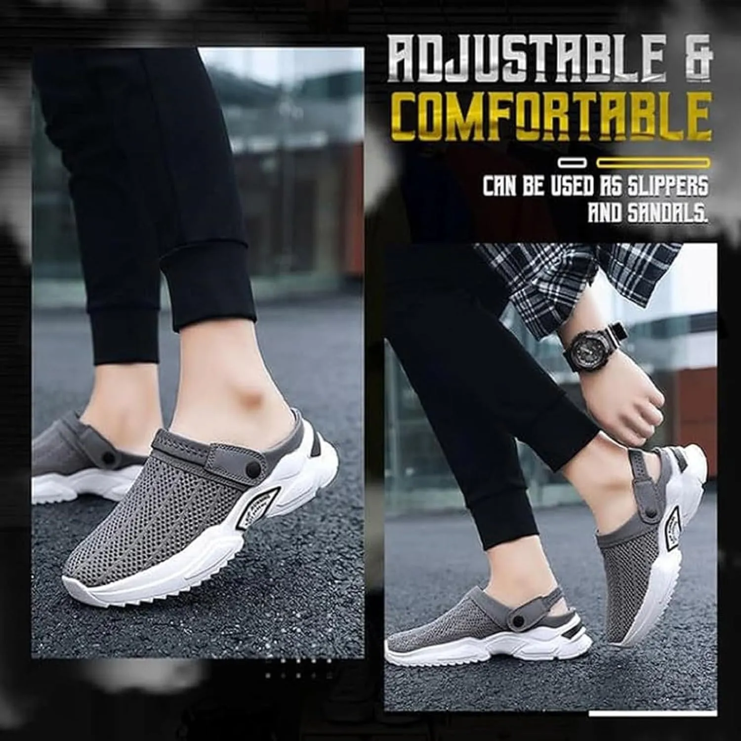 Jerrycherries Orthopedic Shoes, Mens Orthopedic Hollow-Out Summer Sandals, Mesh Shoes Breathable with Arch Support