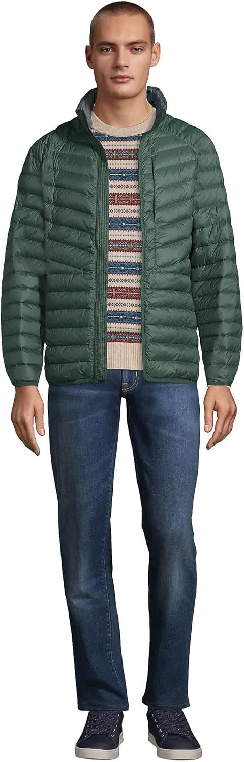 Lands' End Mens UL Packable Down Jacket Coat