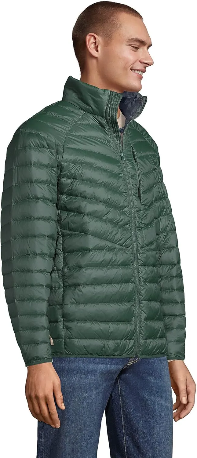 Lands' End Mens UL Packable Down Jacket Coat