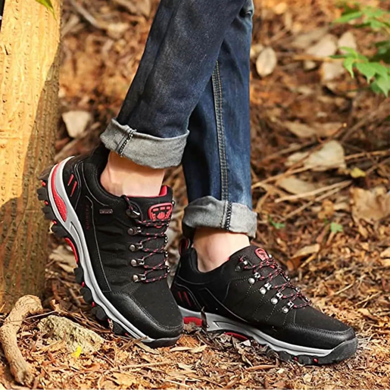 Men Loafers Mens Sneaker Boots Non-Slip Breathable Mesh Outdoor Shoes Climbing Hiking Shoes Men's Sneaker Boots Mens