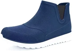 Men's Ankle Rain Boots Waterproof Short Rain Shoes for Garden Work