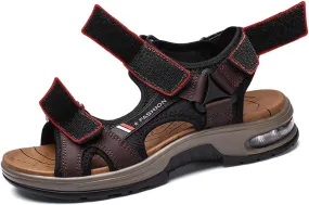 Mens Athletic Sandals Open Toe Hiking Outdoor Non-slip Sandals Air Cushion Sport Casual Beach Sandals