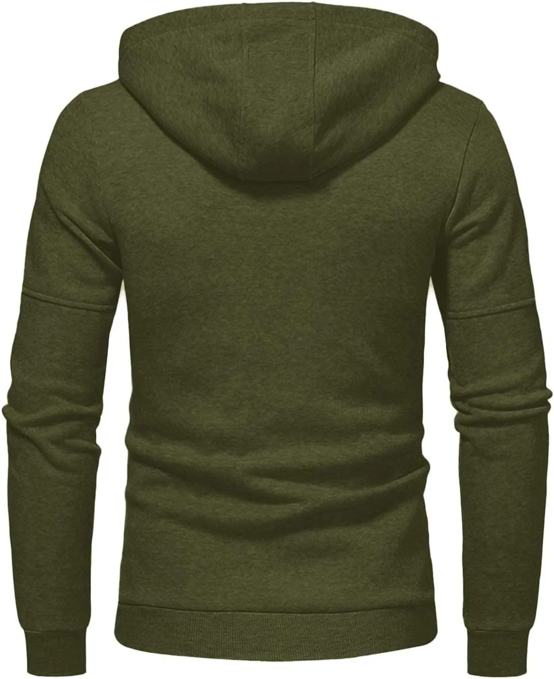 Mens' Autumn Winter Long Sleeve Zipper Hooded Sweatshirt Cardigan Tops Hoodies for Men with Zip Pockets Lightweight