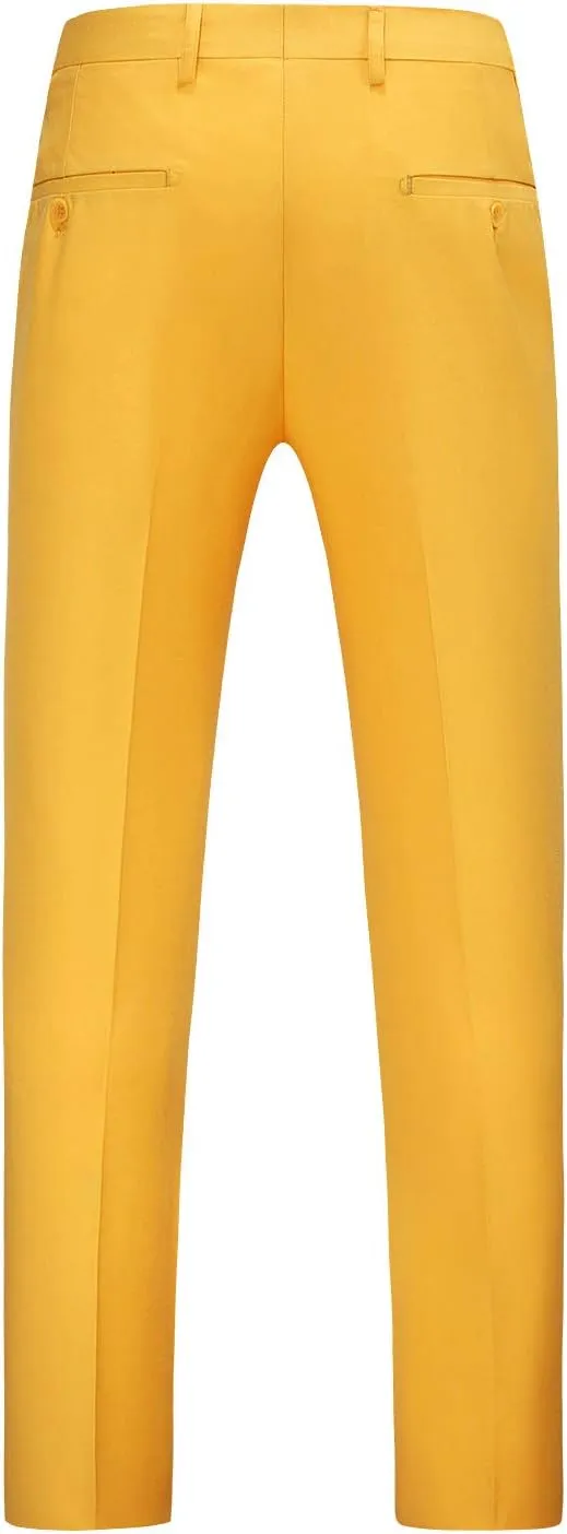Mens Classic Suit Pants Straight Fit Modern Formal Dress Pants Separate Trousers