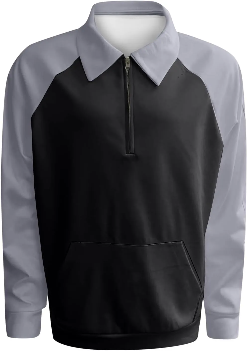 Men's Fashion Hoodies & Sweatshirts Outdoor Vintage V-Neck Button Long Sleeve Sports T Shirt Pullover, S-4XL