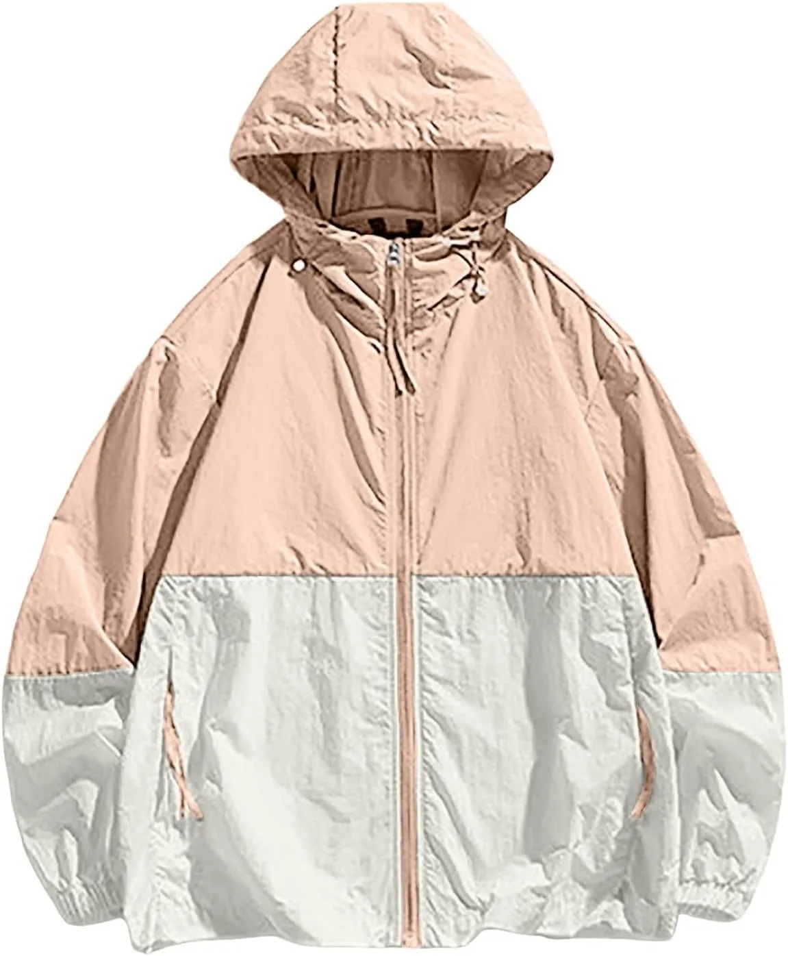 Men's Lightweight Windbreaker Jackets Outdoor Hooded Pocket Raincoat Jacket Men Zipper Cardigan Sweater Men's Cardigan