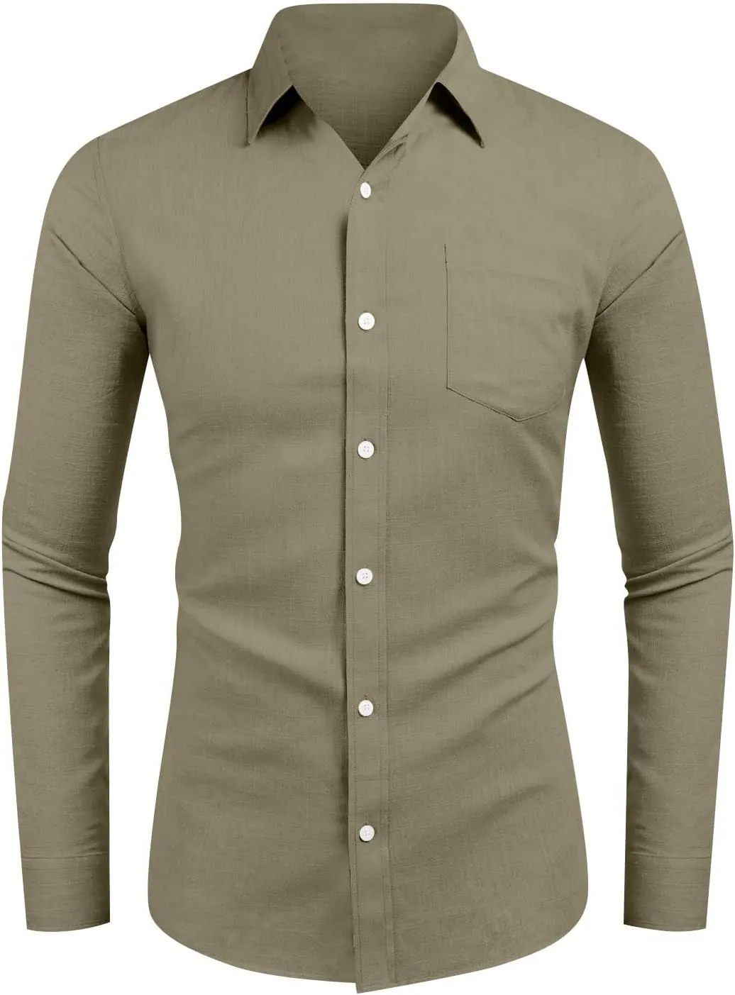 Mens Long Sleeve Button Down Shirts Casual Simple Solid Tops for Men Funny Print Party Dress Shirt Holiday Outfits