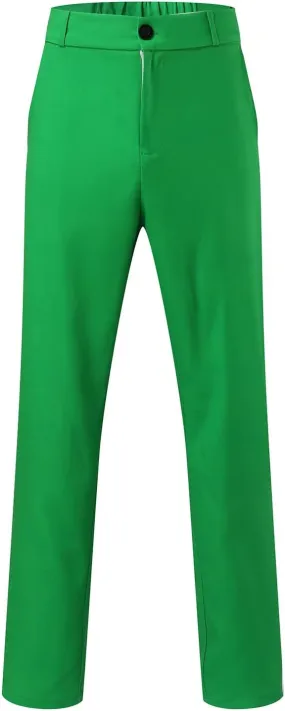 Men's Pants Classic Bright Color Slim Fit Expandable Waist Stretch Hidden Skinny Lightweight Premium Dress Pants
