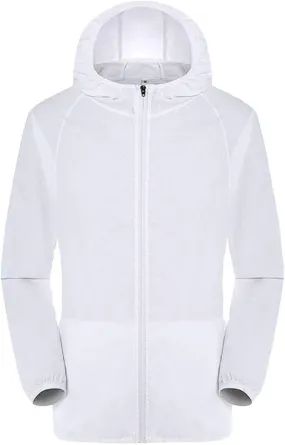 Mens Rain Coat Softshell Lightweight Waterproof Jacket Windproof Rain Hooded Jackets for Men Hiking Cycling Travel