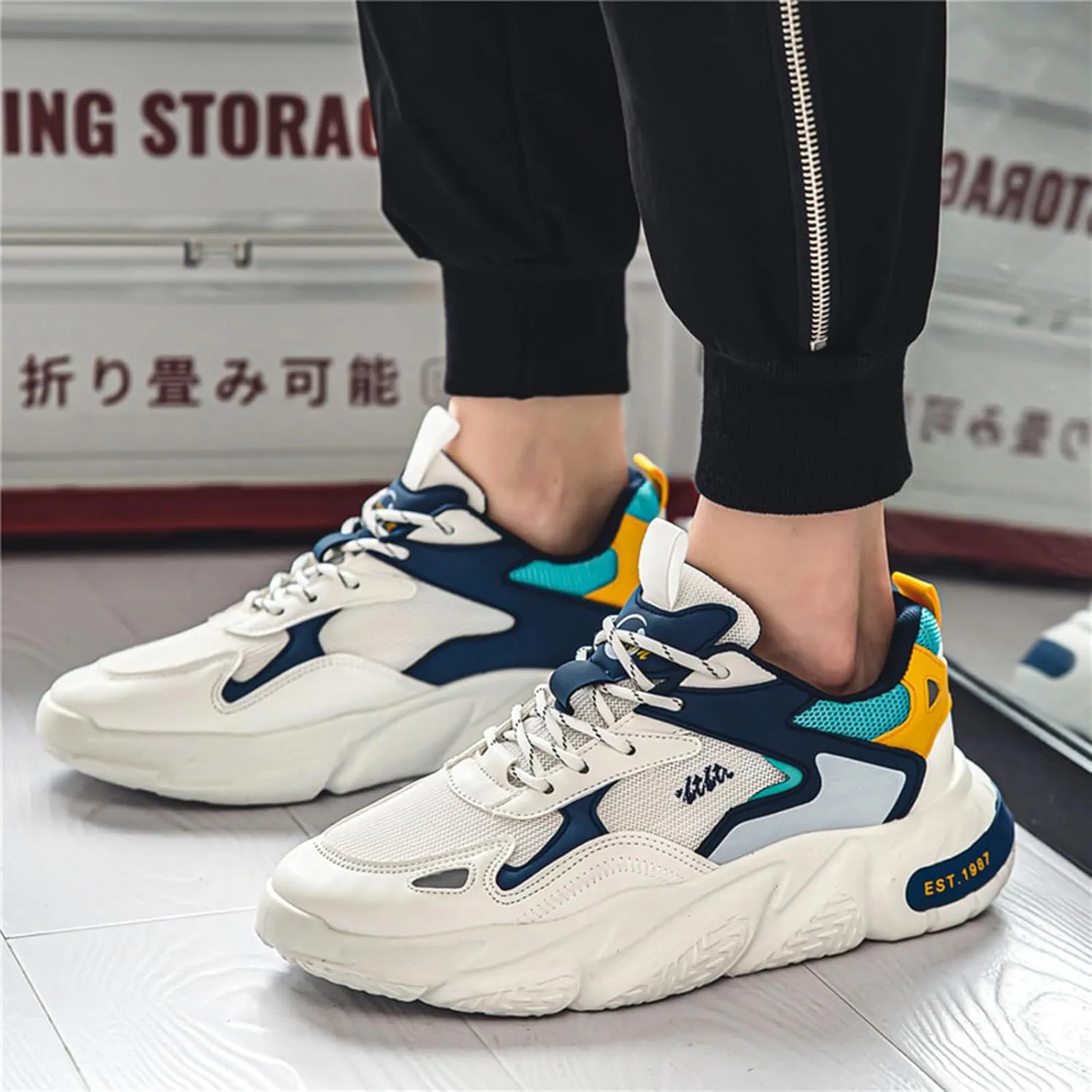 Mens Running Tennis Walking Shoes Cushioning Mens Sneakers Workout Casual Sports Shoes for Men