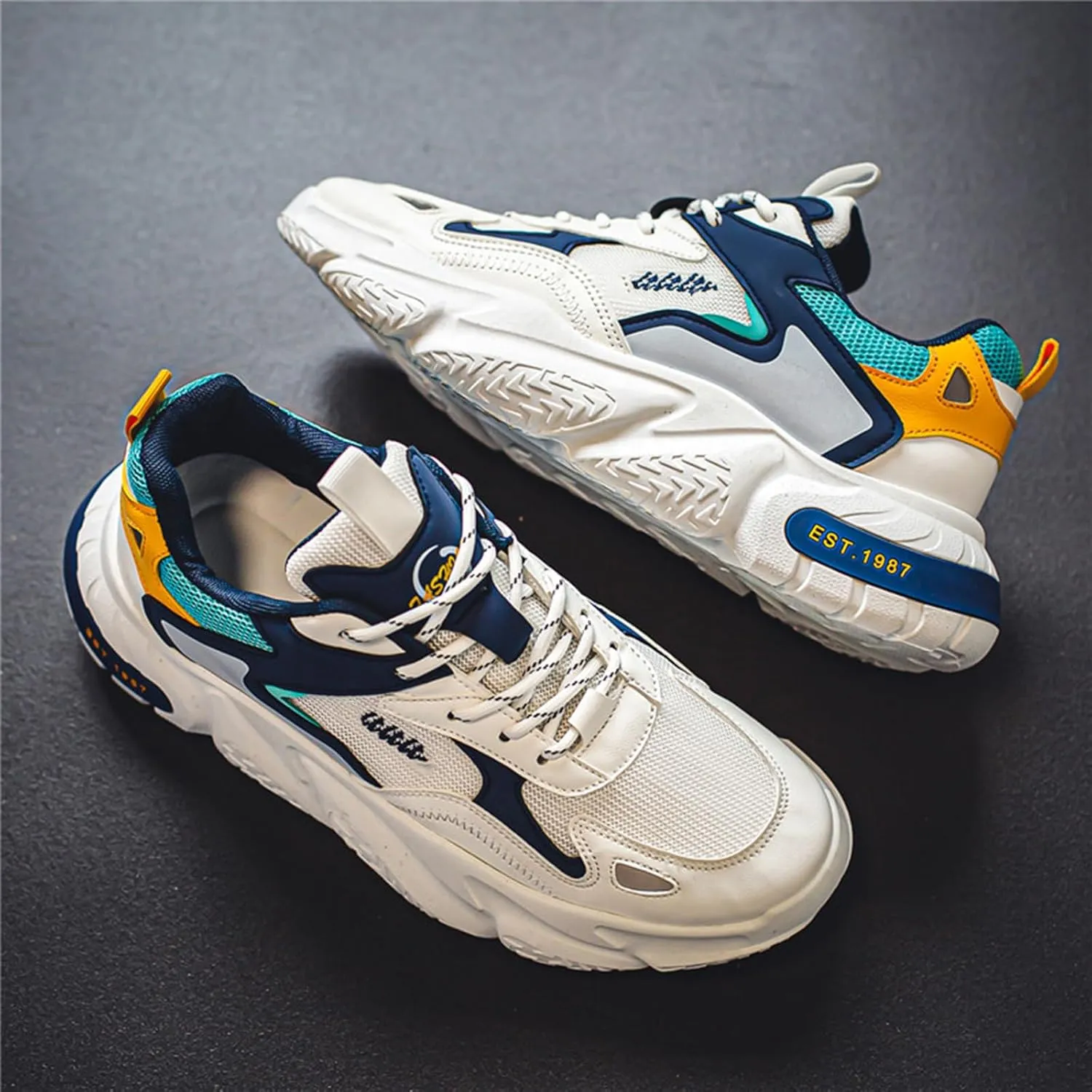 Mens Running Tennis Walking Shoes Cushioning Mens Sneakers Workout Casual Sports Shoes for Men