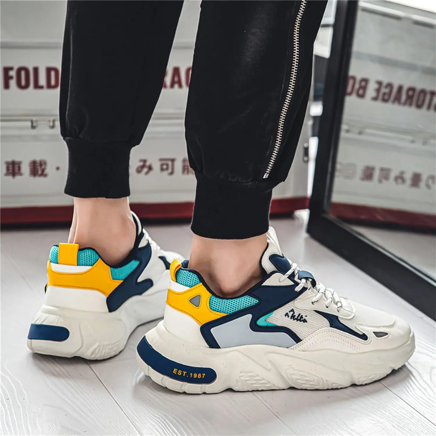 Mens Running Tennis Walking Shoes Cushioning Mens Sneakers Workout Casual Sports Shoes for Men