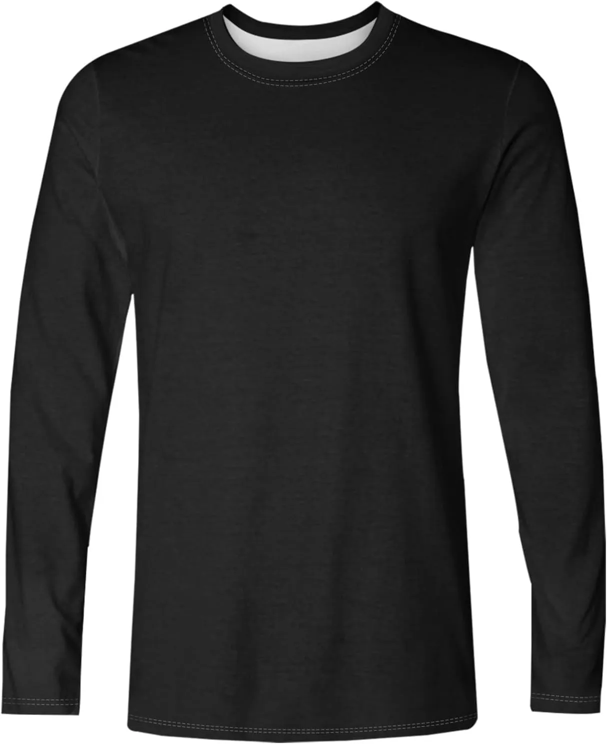 Men's Shirts Long Sleeve Workout T Shirts UPF 50  Sun Protection Moisture Wicking Athletic Fishing Running Tee Tops