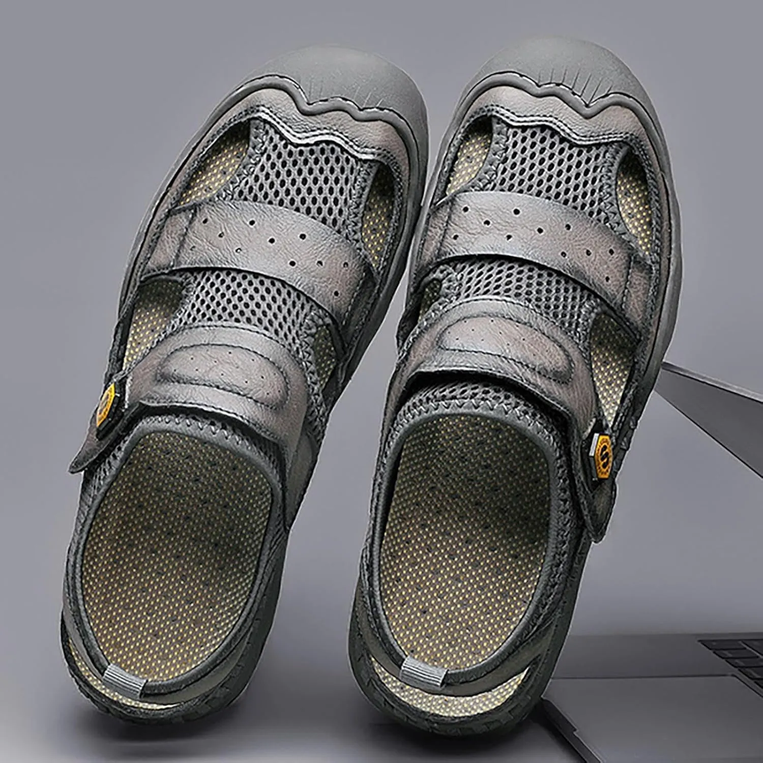 Men's Summer Mesh Breathable Casual Beach Shoes and Sandals Mens Hiking Sandals