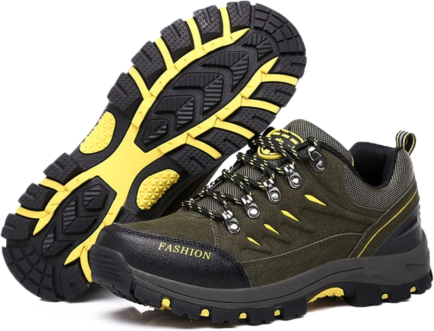 Mens Walking Boots Non-Slip Outdoor Camping Shoes Mens Hiking Shoes Breathable Lightweight Trekking