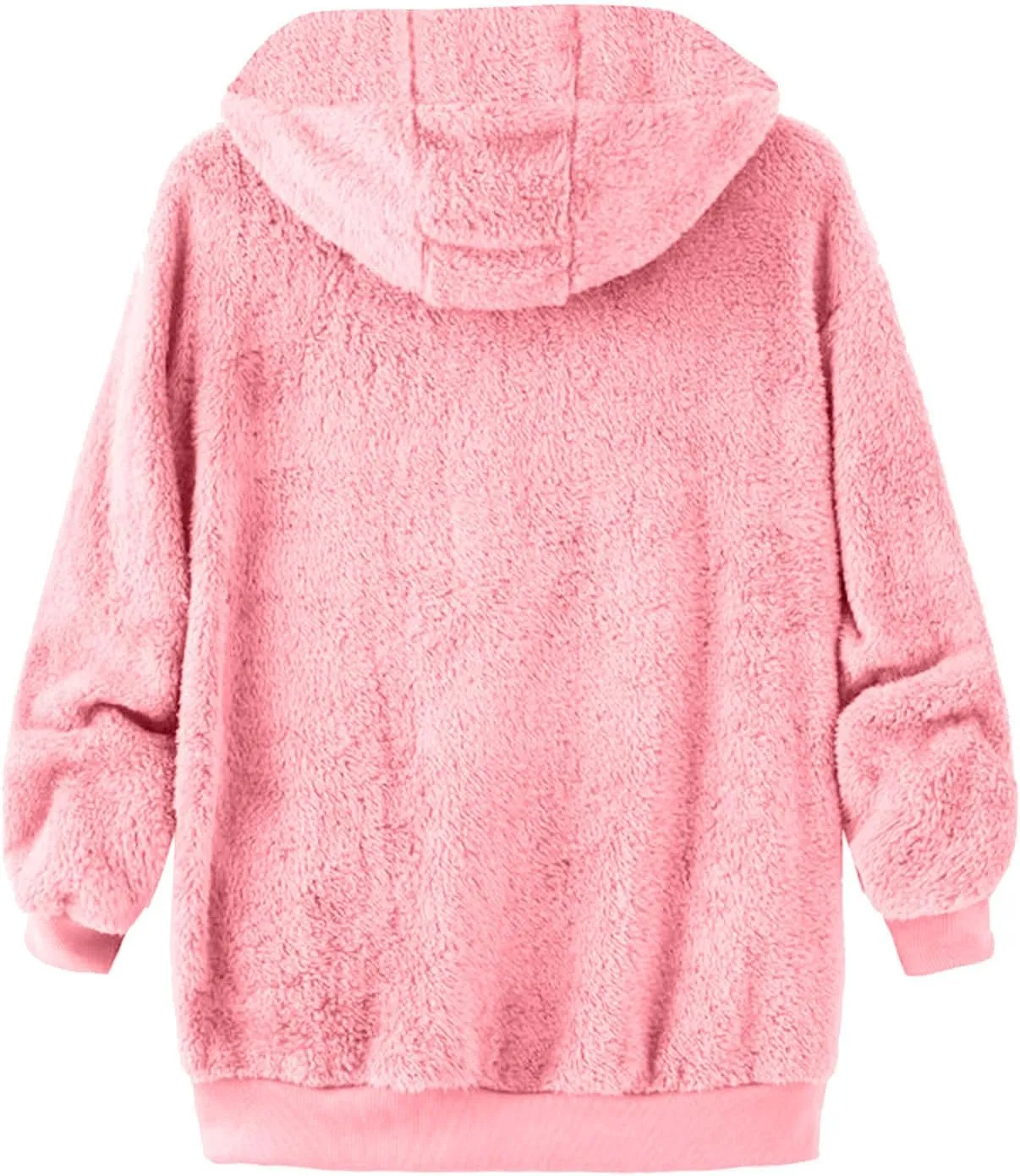 Muscularfit Men's Fuzzy Sherpa Jackets Full Zip fleece Coat Heavyweight Winter Warm Jackets Trendy Solid Relaxed Hoodies Coat