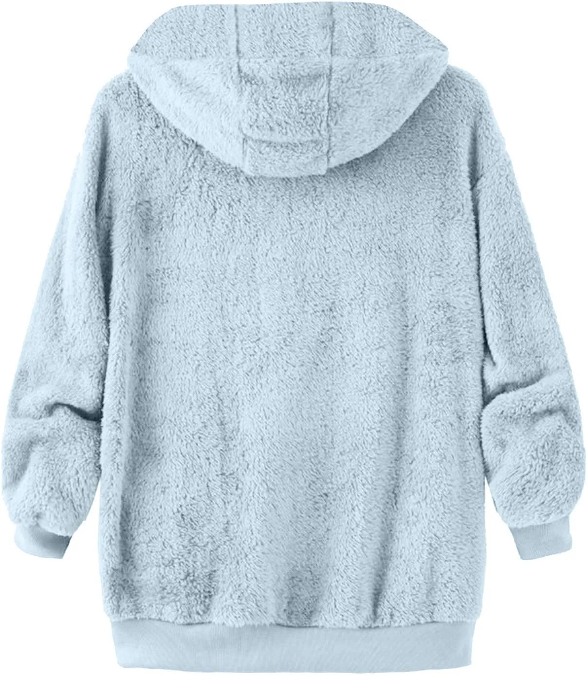 Muscularfit Men's Fuzzy Sherpa Jackets Full Zip fleece Coat Heavyweight Winter Warm Jackets Trendy Solid Relaxed Hoodies Coat