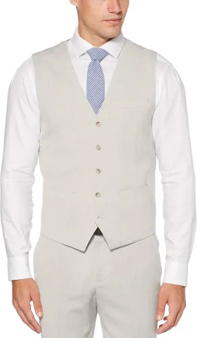 Perry Ellis mens Slim Fit End-on-end Suit VestBusiness Suit Vest