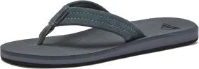 Quiksilver Carver Suede Flip Flops for Men, Arch Support Athletic Mens Sandals, Size 6 to 16 Thong Mens Slides