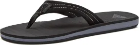 Quiksilver Carver Suede Flip Flops for Men, Arch Support Athletic Mens Sandals, Size 6 to 16 Thong Mens Slides