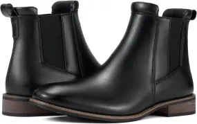 Rollda Mens Chelsea Boots Casual Ankle Boots Dress Boots Elastic Slip on Boots for Men
