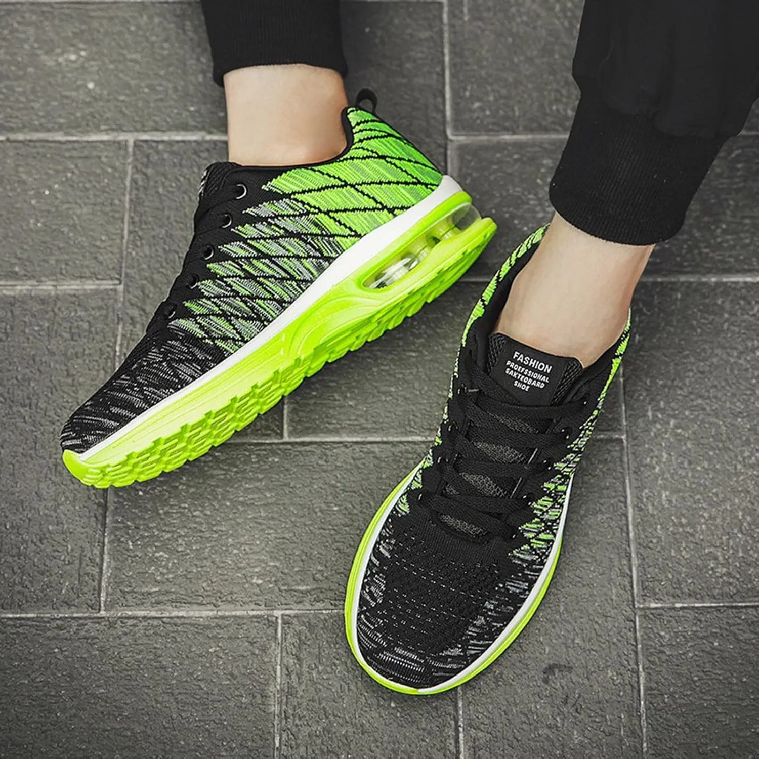 Running Shoes,Air Cushion Running Shoes Men,Low Top Mesh Breathable Outdoor Sports Sneakers Lightweight Sneaker for Long Standing Hiking
