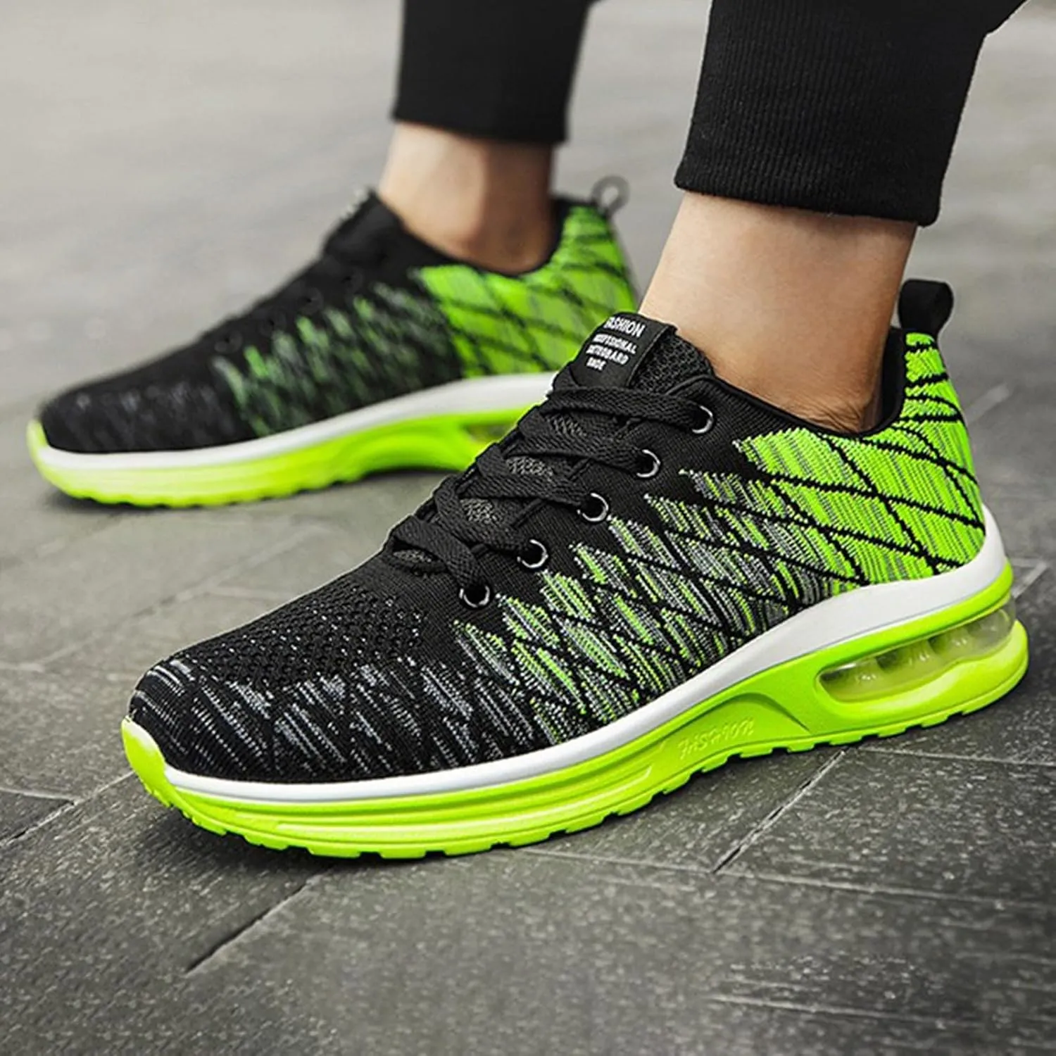 Running Shoes,Air Cushion Running Shoes Men,Low Top Mesh Breathable Outdoor Sports Sneakers Lightweight Sneaker for Long Standing Hiking