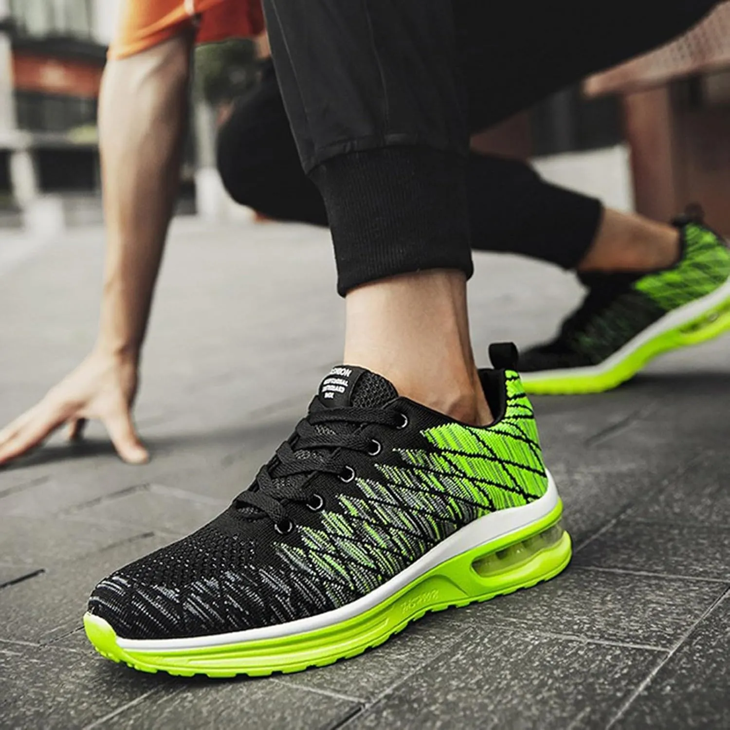 Running Shoes,Air Cushion Running Shoes Men,Low Top Mesh Breathable Outdoor Sports Sneakers Lightweight Sneaker for Long Standing Hiking