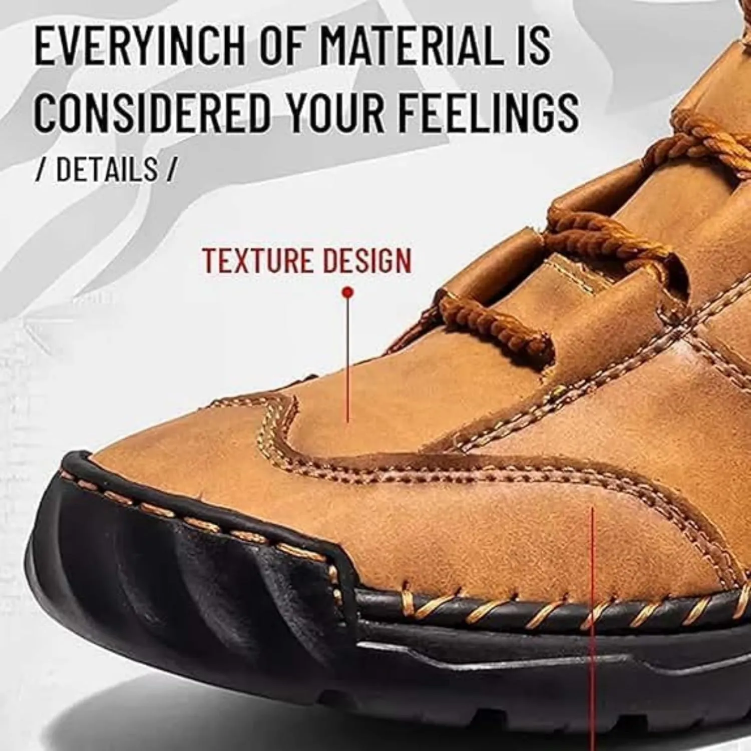 Sawbehind Leather Boots Mens, Comfortable Waterproof Sawbehind Mens Boots, Handmade Saw Behind Shoes for Man & Boy