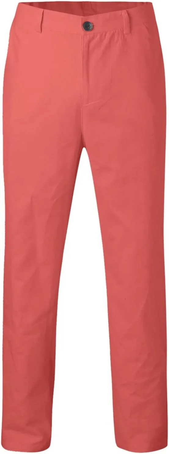 Slim Fit Dress Pants for Men Flat Front Skinny Fashion Casual Business Chino Golf Suit Pants Trousers with Pockets
