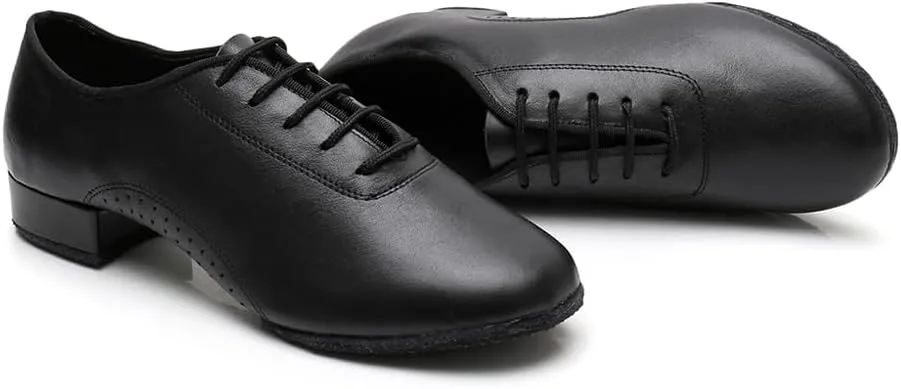 SWDZM Latin Ballroom Mens Practice Dance Shoes Salsa Dancing Performance Shoes Mens